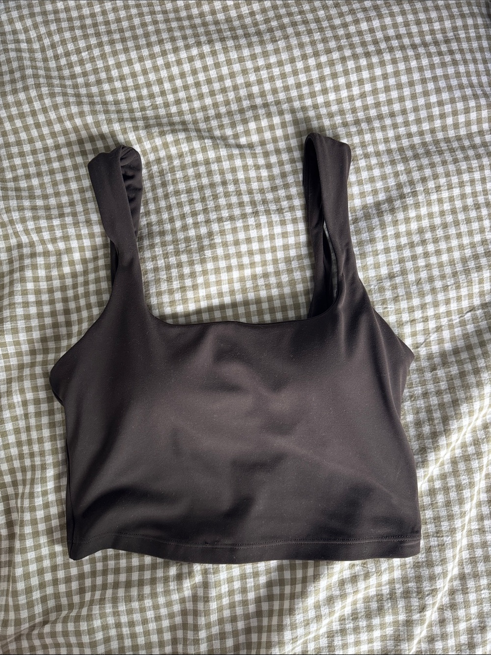 Athleta Transcend Square Neck Crop Sports Bra A-C size small